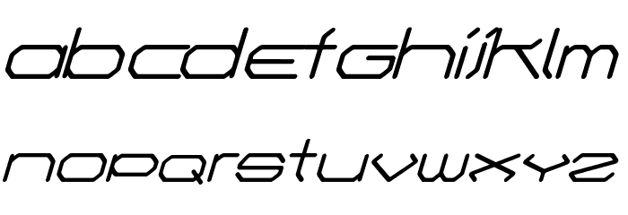 Fontmaker's Choice Italic Font LOWERCASE
