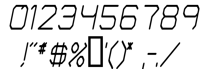 Fontmaker's Choice ThinItalic Polices AUTRES CHARS