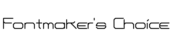 Fontmaker's Choice  font caratteri gratis