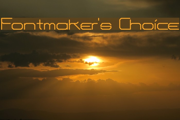 Fontmaker's Choice Polices examples