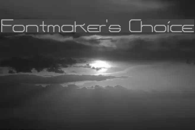 Fontmaker's Choice Font examples