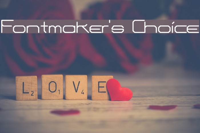 Fontmaker's Choice Polices examples