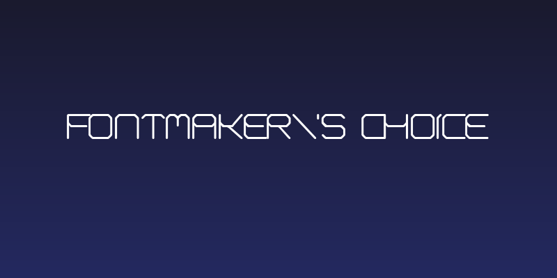 Fontmaker's Choice Social Header