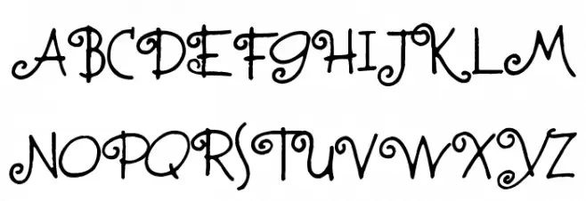 Fontmoochers Schriftart Groß