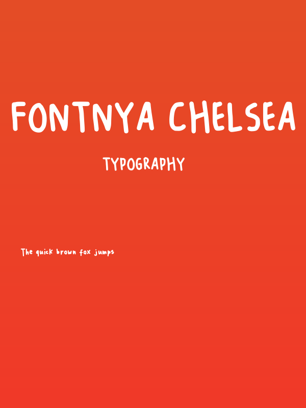 Fontnya Chelsea Regular Poster