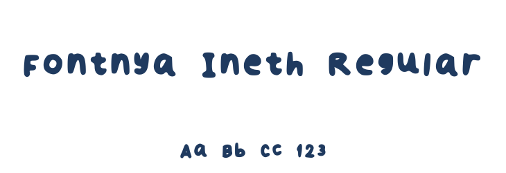 Fontnya Ineth Regular Font Preview