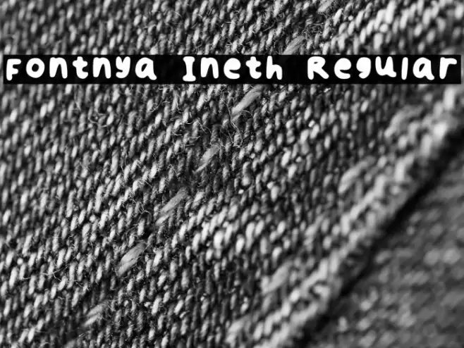 Fontnya Ineth Regular Polices examples