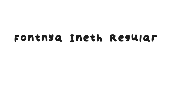 Fontnya Ineth Regular Logo