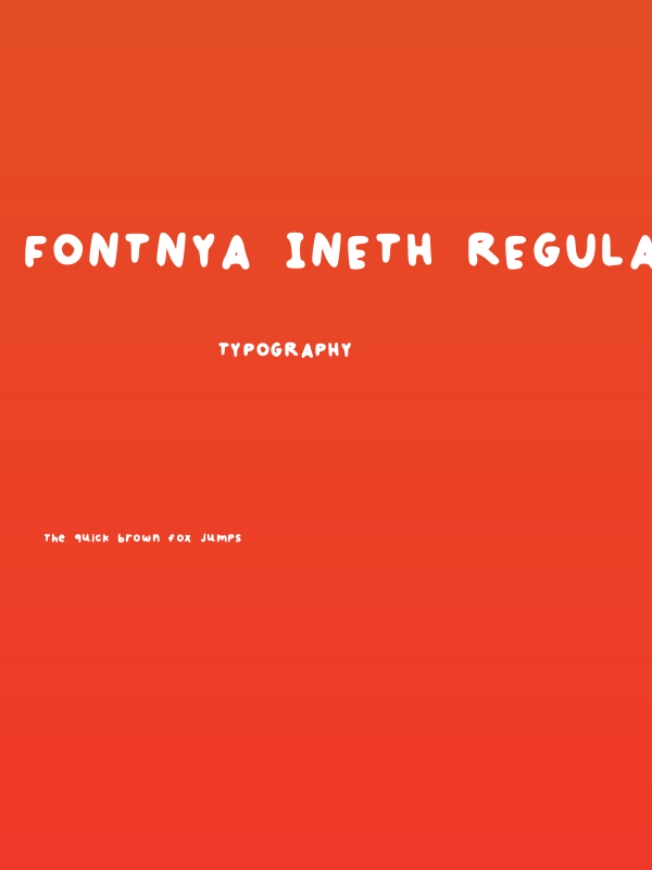 Fontnya Ineth Regular Poster