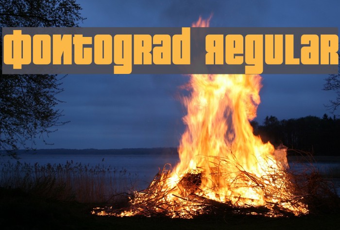 Fontograd Regular Font examples