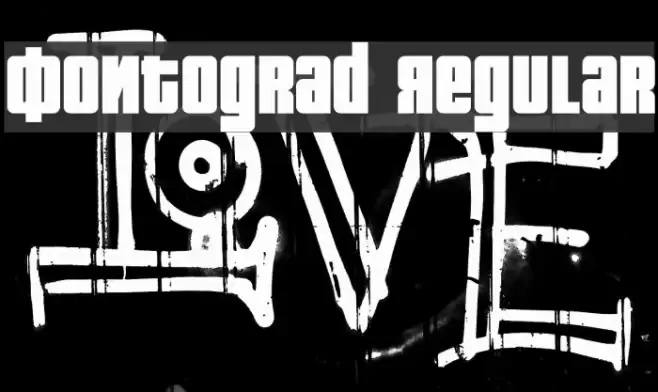 Fontograd Regular Font examples