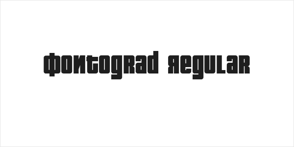 Fontograd Regular Logo
