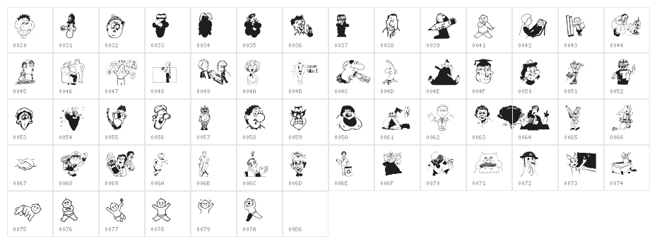 Fontoholics Character Map