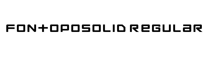 FontopoSOLID Regular  لخطوط تنزيل