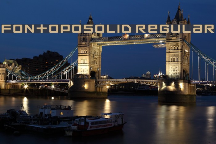 FontopoSOLID Regular Font examples