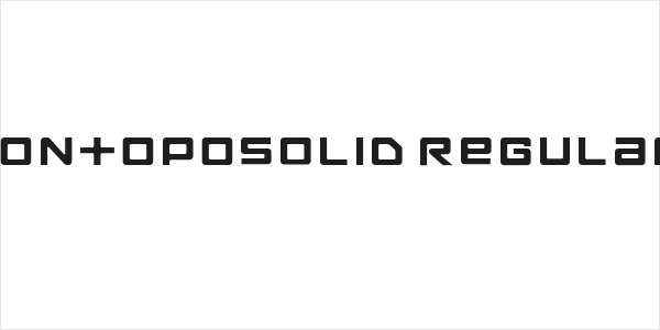 FontopoSOLID Regular Logo