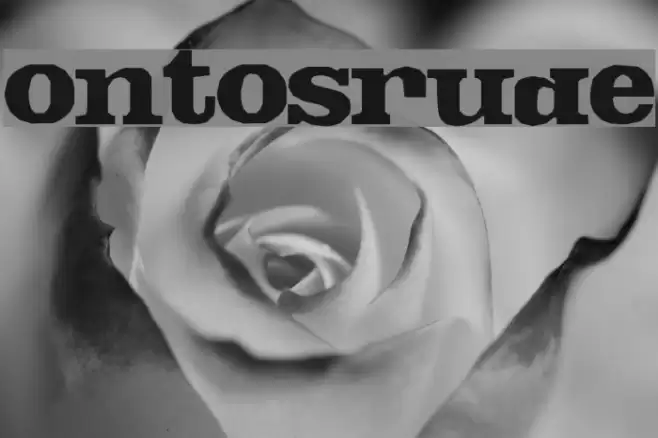 FontosCrude Font examples