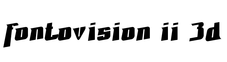 Fontovision II 3D  Descarca Fonturi Gratis