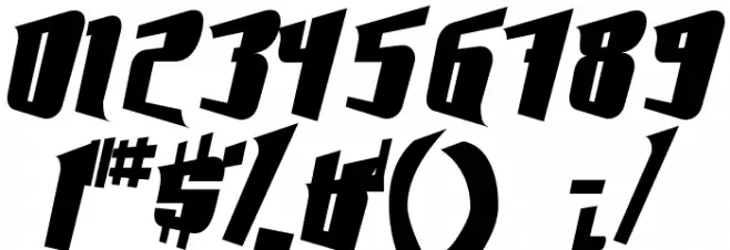 Fontovision III 3D no 2 Font OTHER CHARS