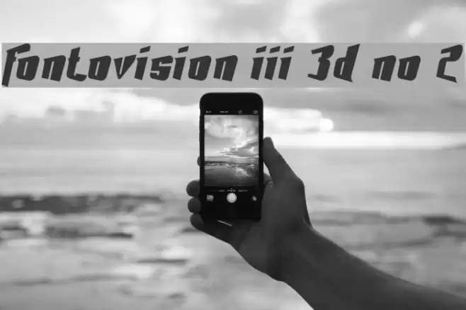 Fontovision III 3D no 2 Font examples