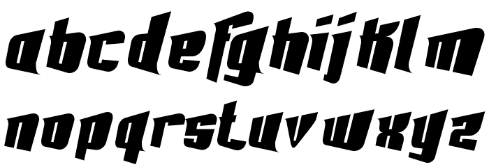 Fontovision III 3D no 2 Font LOWERCASE