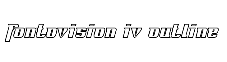 Fontovision IV outline  Descarca Fonturi Gratis
