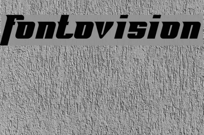 Fontovision Font examples
