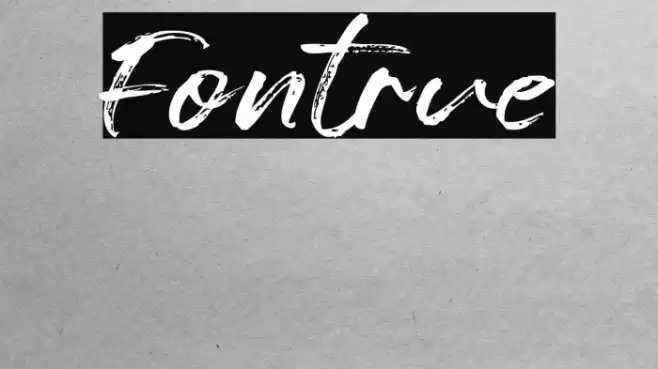 Fontrue Font examples