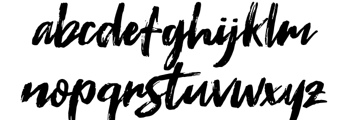 Fontrust Font LOWERCASE