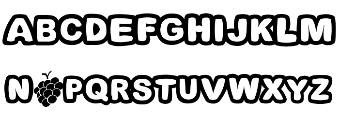 Fonts Bomb I love grapes Font LOWERCASE