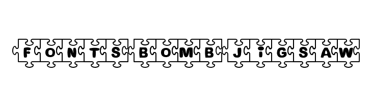 Fonts Bomb JiGSAW  免费字体下载