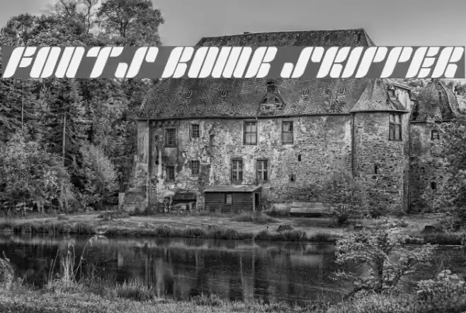 Fonts Bomb Skipper Font examples