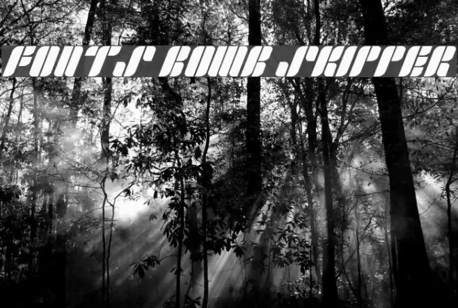 Fonts Bomb Skipper Font examples