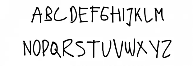 Fonts Hand Polices MAJUSCULES