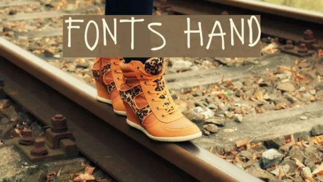 Fonts Hand Example 3