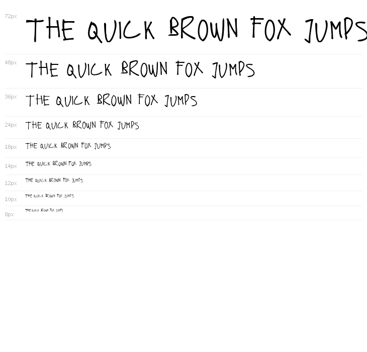 Fonts Hand Waterfall