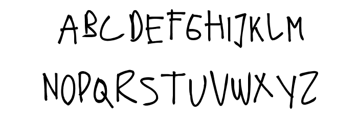 Fonts Hand Font LOWERCASE