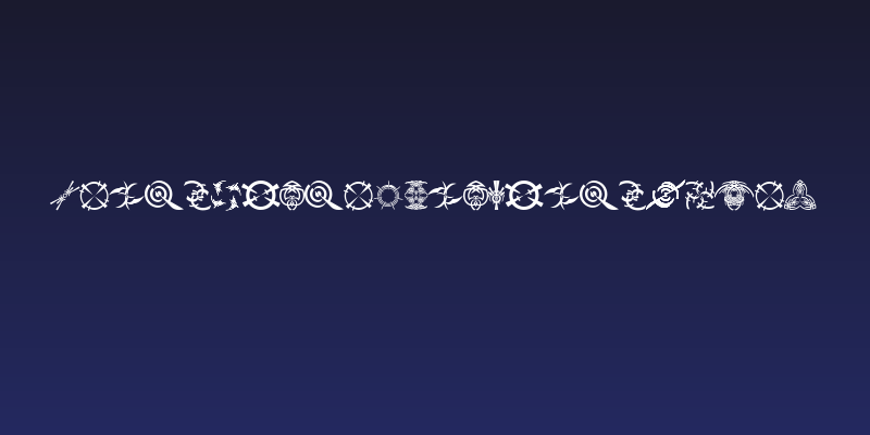 FontsVectorAncientSymbol Social Header