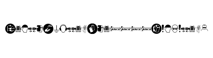 FontsVectorIso7010Mandatory  Free Fonts Download