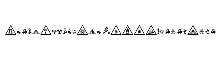 FontsVectorIso7010WarningSign  les polices de caractères gratuit tlcharger