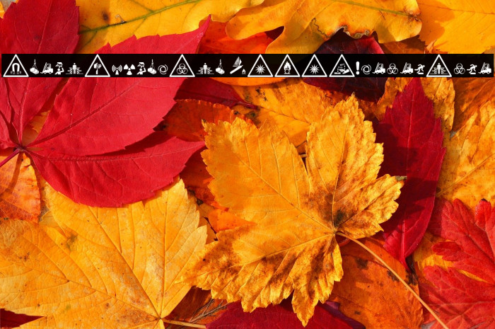 FontsVectorIso7010WarningSign Example 2