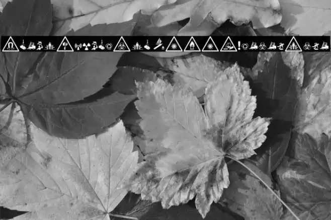 FontsVectorIso7010WarningSign Font examples