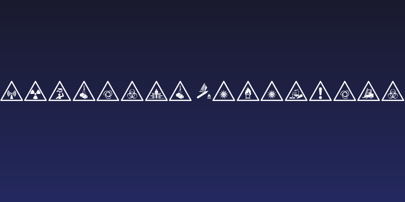 FontsVectorIso7010WarningSign Social Header