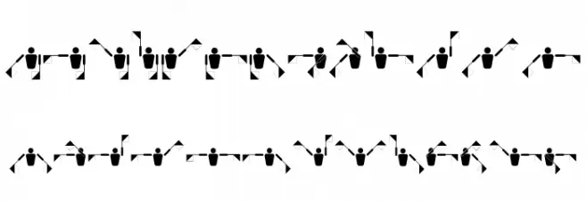 FontsVectorSemaphoreFlag Fonte MAIÚSCULAS
