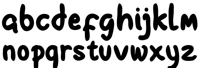 Fontself Schriftart Kleinbuchstaben