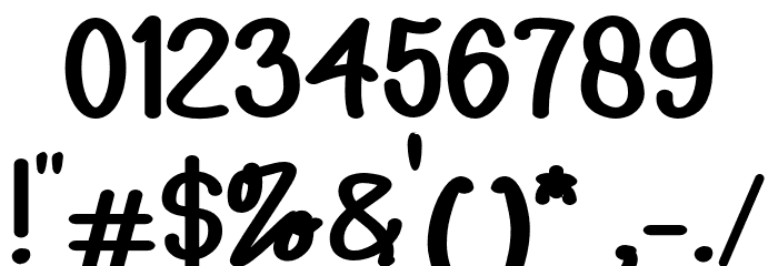 FontselfRegular Font OTHER CHARS