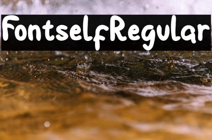 FontselfRegular Example 2
