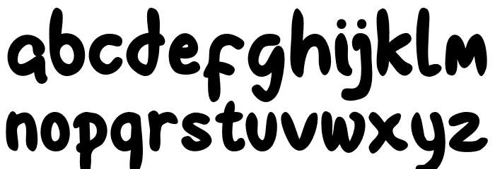 FontselfRegular Font LOWERCASE