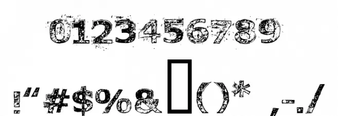 FonttoaChainsaw Font OTHER CHARS