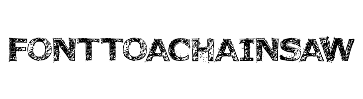 FonttoaChainsaw  les polices de caractères gratuit tlcharger
